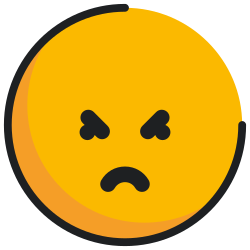 face, emoji, angry, emoticon icon icon