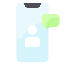 people, video, smartphone, chat, call icon icon