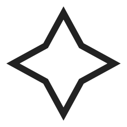 shape, geometry, line, form, graphic, figure, star icon icon