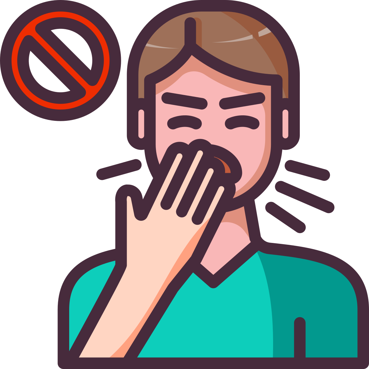 user  cough  cold  breath  sneeze icon icon